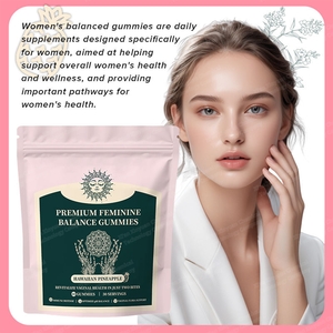 OEM mujeres probióticos y vitamina C caramelo de goma apoya el equilibrio del PH femenino y el sistema inmunológico sabor a piña 60 gomitas - Product Image 2