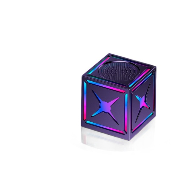 New Wireless Speaker with Subwoofer High-Volume Wireless Portable Outdoor Mini Speaker Cool RGB Lighting