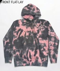 Custom Acid Wash Tie-Dye Oversized Hoodie | 300GSM Cotton Fleece Heavyweight <b>Sweatshirt</b> | Wholesale Custom Print Pink <b>Vintage</b> - Product Image 2