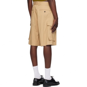 Custom Casual Cotton Twill Oversize Baggy <b>Shorts</b> Side <b>Pockets</b> Pleated Cargo <b>Shorts</b> <b>Zip</b> Fly Pleated <b>Shorts</b> for Men - Product Image 3