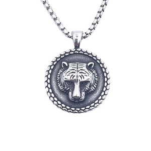 Collar con Colgante de Tigre yunnique, Acero Inoxidable, Diseño Animal Unisex, Joyería de Moda 2160146 - Product Image 1