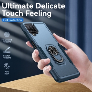 Funda híbrida a prueba de golpes para Samsung, armadura a prueba de golpes con soporte de anillo para Samsung A12 <span class=keywords><strong>5G</strong></span> A23 A33 A52 A53 A73 CELERO A03S S10 S20 S21 S22 S23 A14 - Product Image 4
