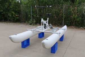 Vélo aquatique à pédales pour adultes, tricycle aquatique à grandes roues, en matériau gonflable, à vendre - Product Image 3