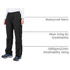 Pantalones de Lluvia para Mujer de 33,000ft, Ligeros, Impermeables, Resistentes al Viento, con Forro de Malla, para Senderismo y Actividades al Aire Libre - Product Image 4