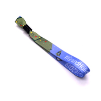 Vente flash - Bracelet promotionnel personnalisé en tissu polyester écologique YUDI TK-W-008, imprimé par sublimation, recyclable