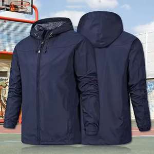 Veste imperméable coupe-vent pour homme avec logo personnalisé, de haute qualité, fermeture éclair, grande taille, veste pour homme et femme, manteau pour homme - Product Image 3