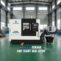 Tour CNC à banc incliné à rail linéaire de haute précision, 2 axes, tourelle hydraulique, pour l'usinage d'arbres et d'engrenages, directement de l'usine