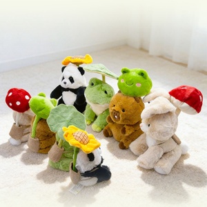 Lot de Peluches Animaux Kawaii en Gros – 18cm et 25cm – Design Parapluie & Sac à Dos – <span class=keywords><strong>Grenouille</strong></span>, Lapin, Capybara en Peluche de Dessin Animé - Product Image 3