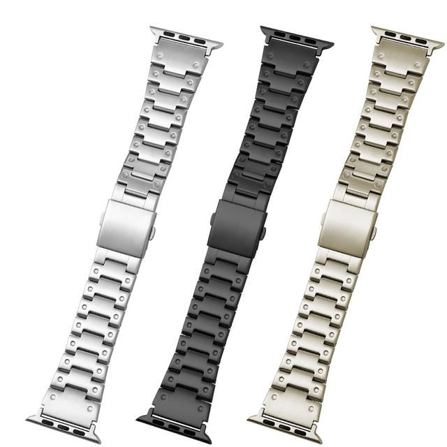 New Metal Watch Strap for Apple Watch Band Ultra 45mm 44mm IWatch Strap 41mm 42mm Bracelet Stainless Steel Watch Band 49mm Gold