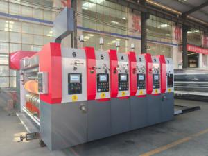 Chi phí thấp tấm các tông sóng máy in máy bán tự động <span class=keywords><strong>carton</strong></span> hộp bánh Pizza in khía die-cắt máy móc - Product Image 5