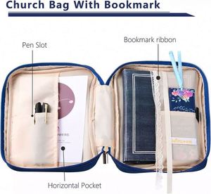 Free Sample Multi-Functional Bible <b>Case</b> <b>Carrying</b> Bookcase Church Bag Bible Protective Cover with Handle - Product Image 4
