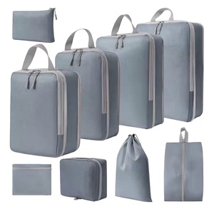 Lot de 8 sacs de rangement de voyage légers et compressibles pour bagages, vente en gros d'usine, incluant des cubes de rangement pour linge et chaussures - Product Image 1