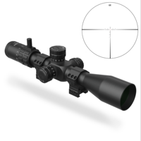 TYPHON 6-24X50SFIR FFP 30mm Tube revêtement multicouche illuminé portée tactique vue longue portée réglable avec arrêt zéro