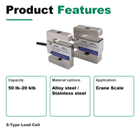 HCE Tension and Compression S Type Load Cell STFYC Akurasi 0,03% 5~12VDC Paduan & Baja Tahan Karat IP65/IP68 untuk Timbangan Crane