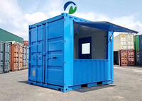 Kiosque métallique mobile MCG, poste de sécurité extérieur avec guichet de billetterie et centre d'information, installation facile, garantie 5 ans