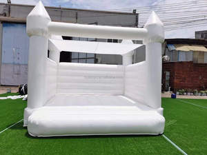 Gorila inflable de PVC blanco adulto para casa hinchable de boda/castillo inflable - Product Image 3