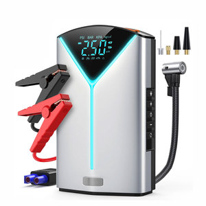 12V Portable 1000A voiture booster Lithium voiture saut démarreur avec compresseur d'air batterie externe d'urgence voiture saut démarreur - Product Image 1