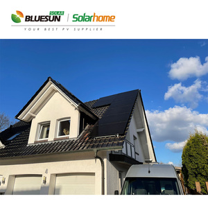 Panneau solaire noir PERC demi-cellule bifacial double vitrage 415W, design moderne, entrepôt USA - Product Image 5