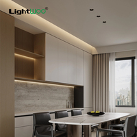 Spot LED encastré COB 12W moderne à haute luminosité, anti-éblouissement, angle de faisceau réglable, pour chambre à coucher, en aluminium, type wall washer, ODM