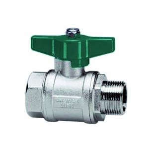 Valvola a sfera per impianti solari con corpo in metallo filettato da 1/2 pollice - Product Image 1