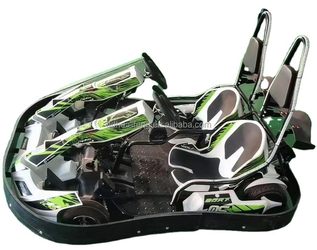 HLF Outdoor Electric Go Kart Cars Double Seat Battery-Powered 35KM/H Max Speed Disc Brake CE Certified