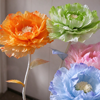 Y-072 Fleurs artificielles géantes haut de gamme élégantes faites à la main, sur pied, pour la décoration d'événements et de fêtes de mariage, surdimensionnées pour les mariages et les réceptions
