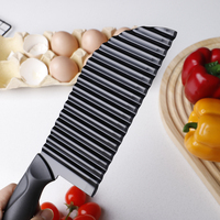 Draagbare Keukengadget Duurzaam Gekreukt Gesneden Friet Aardappelchip Groenten Golfsnijder Roestvrijstalen Mes Vaatwasmachinebestendig