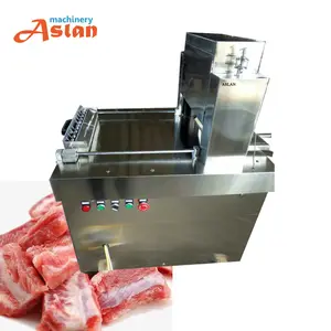Máquina de corte de cubos de bife de carne congelada/cortador comercial de ossos de carne/cortador de costelas de cordeiro