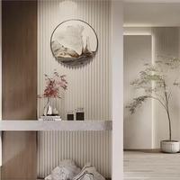 Panneau mural 3D rainuré en WPC imperméable de haute qualité, moderne, pour la décoration intérieure, salon, chambre, hôtel, style français classique