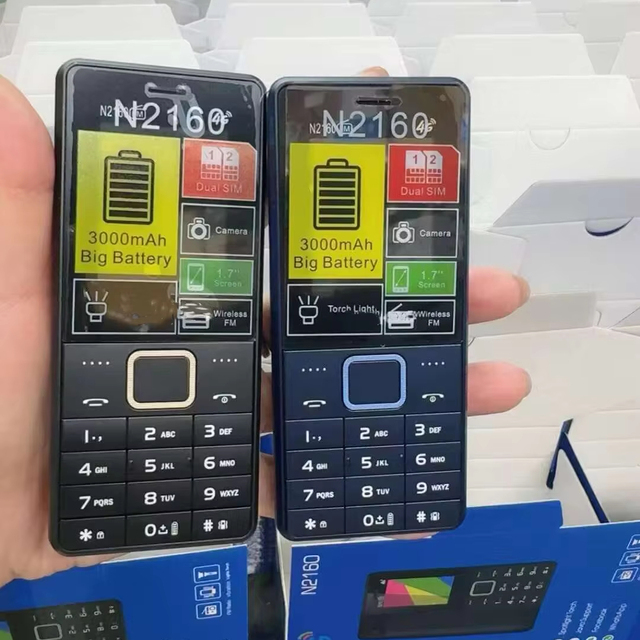 Factory Unlocked 1.77 Inch Display 2160 Dual SIM Feature Phone MP3 MP4 FM Radio Cheap 2G Bar Mobile Phone