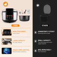 Moseener 110V/220V 16L Commercial Automatique Bubble Tea Cooker Machine Faire bouillir Taro Red Bean Pot Boba Cooking Tapioca Pearl Retail