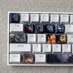 Juego de Teclas PBT de 12 Teclas con Tema de League of Legends, Sublimadas por Calor, Perfil OEM para Teclado de Juegos - Product Image 4