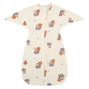 <span class=keywords><strong>Gigoteuse</strong></span> en coton pour bébé avec fermeture éclair bidirectionnelle, couverture portable pour nourrisson, motif animal mignon, sac de couchage pour nouveau-né avec moufles anti-griffures - Product Image 6