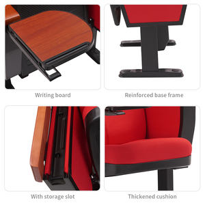 Chaises pliantes de luxe inclinables pour théâtre/cinéma/salle de conférence <span class=keywords><strong>avec</strong></span> revêtement en tissu acrylique pour l'église, l'école et les conférences - Product Image 3