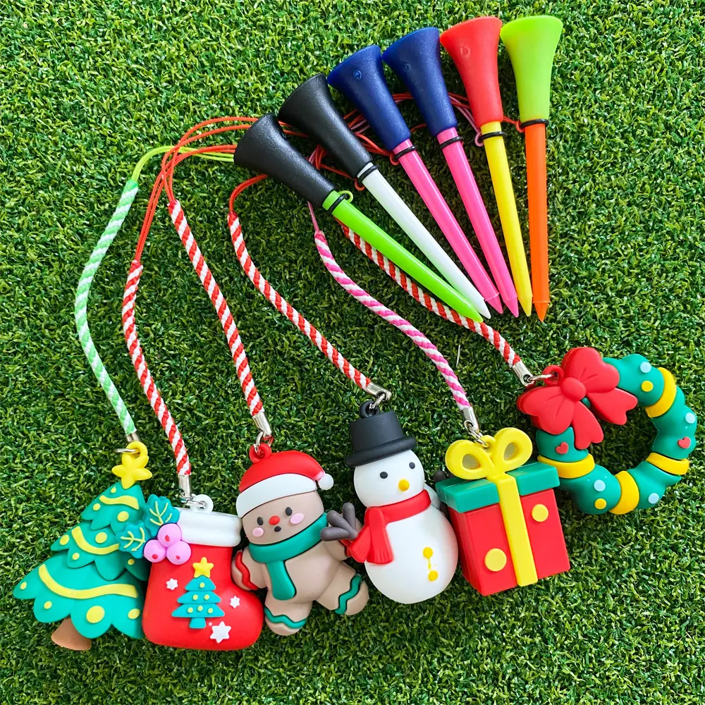 GAMEN yaratıcı noel temalı Golf topluğu 83mm plastik Golf hediyesi Golf topluğu