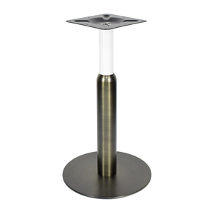 Gamba per Tavolo Commerciale Resistente con <span class=keywords><strong>Base</strong></span> Rotonda, Finitura Color Canna di Fucile per Ristoranti - Product Image 2