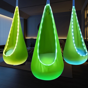 Nuevo Columpio Infantil con Luces y Control Remoto, Capacidad de 300 kg, Cojín Inflable de Nailon para Interiores, Bolsa de Abrazo Tipo Hamaca - Product Image 4