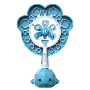 Baguette à bulles en forme de moulin à vent pour enfants, design dauphin, jouet à bulles en plastique à plusieurs trous pour enfants de 2 à 4 ans, unisexe - Product Image 1