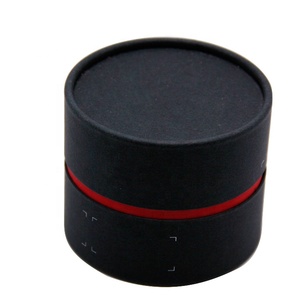 Custom small round tube design earphone packaging box packaging cylinder cardboard box internal sponge