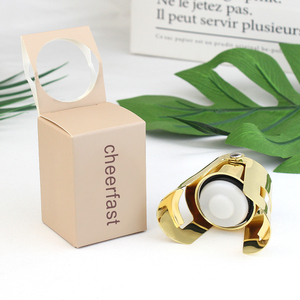 Air Tight Seal Sparkling Wine <strong>Bottle</strong> Plug Sealer <strong>Gold</strong> Custom champagne Stopper Stainless Steel with Hang Hole Paper Gift Box - Product Image 3