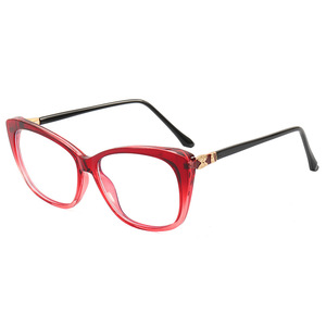 กรอบแว่นตา Cat Eye รุ่น 1897 ป้องกันแสงสีฟ้า กรอบเต็มสำหรับผู้หญิง เลนส์ TR90 แบบ Plano สไตล์เรโทร - Product Image 2