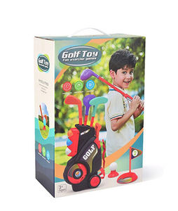Ensemble de golf pour tout-petits garçons et filles, <span class=keywords><strong>chariot</strong></span> de golf amélioré pour enfants avec une conception unique de sangle d'épaule, jouets de golf pour l'intérieur et l'extérieur - Product Image 2