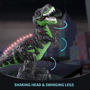 Ept trẻ em có thể sạc lại đi bộ điện T-REX Khủng long điều khiển từ xa đi bộ Led robot RC khủng long đồ chơi - Product Image 4