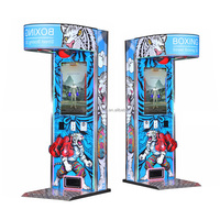 Machine d'arcade de boxe électronique à monnayeur, durable, en métal et plastique, rechargeable, pour usage intérieur, pour les plus de 8 ans, en anglais