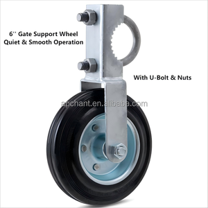 Farm Gate Wheel 6 pollici per i cancelli in gomma dura <span class=keywords><strong>sotto</strong></span> il montaggio di Gate apriscatole in metallo cancello, Farm Gate-acciaio regolabile - Product Image 2