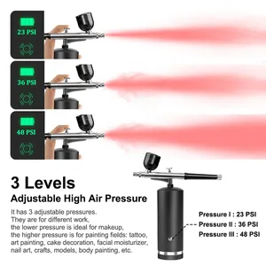 Nail Airbrush Portable Airbrush With Compressor Painting Air Brush Mini Compressor Paint gun For Nail Art Paint Crafts Modeling - Product Image 3
