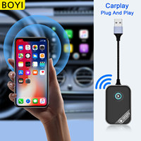 Adaptador de Coche de Cableado a Inalámbrico para Interfaz USB-A/Tipo-C, Múltiples Software de Terceros Disponible, Conexión y Uso para Android Auto