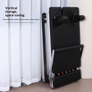 เตียงพิลาทิสแบบพับได้ รุ่น <span class=keywords><strong>A1000</strong></span> ทำจากอลูมิเนียมอัลลอยด์ <span class=keywords><strong>สี</strong></span><span class=keywords><strong>ขาว</strong></span> ขนาดเล็ก สำหรับใช้ในบ้าน อุปกรณ์ฝึกโยคะและพิลาทิสแบบเลื่อน - Product Image 4