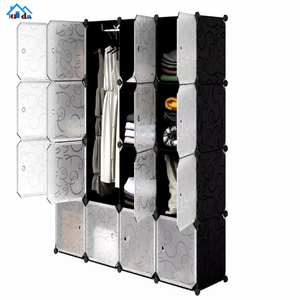 حار بيع لوحة PP مكعب بلاستيكي خزانة للأطفال - Product Image 1