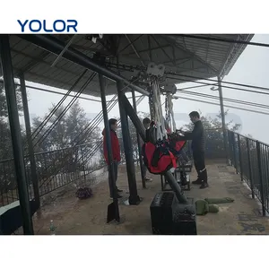 Professional Commercial Outdoor Mountain Jungle Flight Going Through Outdoor Zip Line Kit Equipment Rope Slide Sky Zip Line